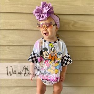 Mickey and Friends Up-Cycled Bubble Romper